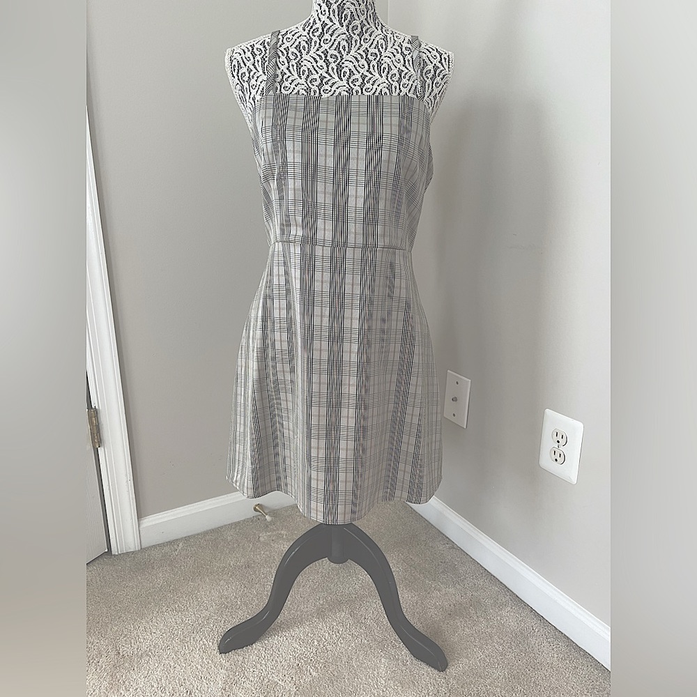 Kittenish plaid mini dress
